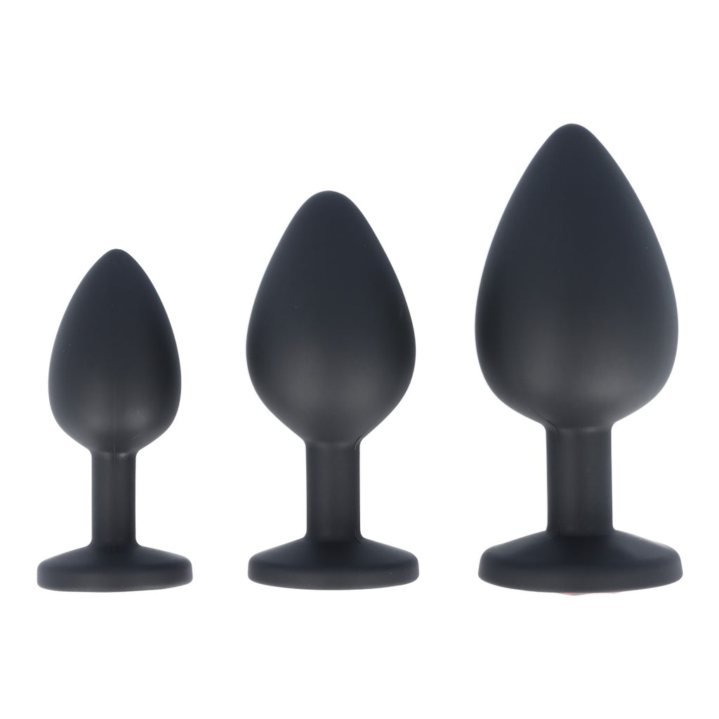 SET SPINA X3 E13 SILICONE NERO-RUBINO