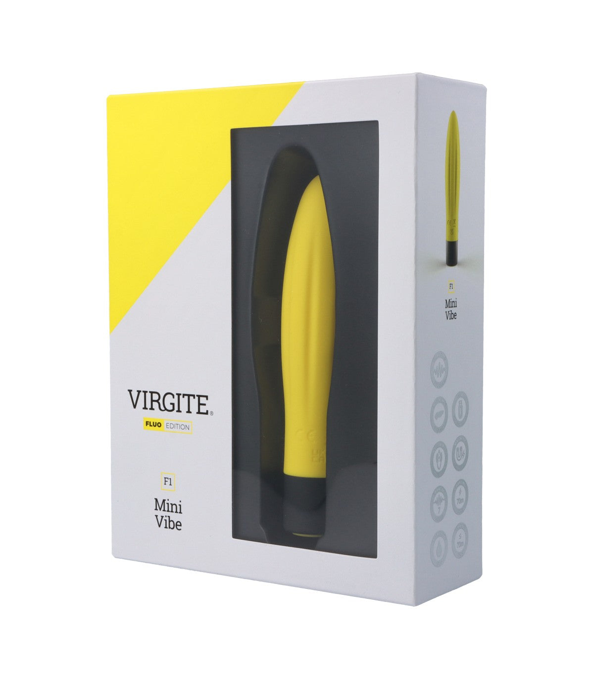 VIBRATORE RICARICABILE IN SILICONE FLUO F1