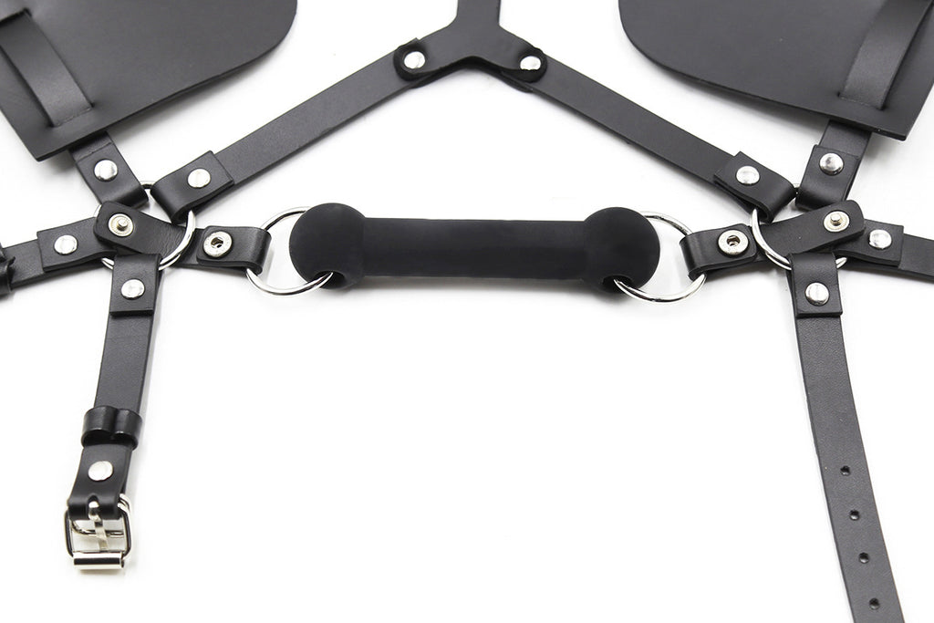 VSC Novelty - Maschera Fetish da Cavallo con Gag