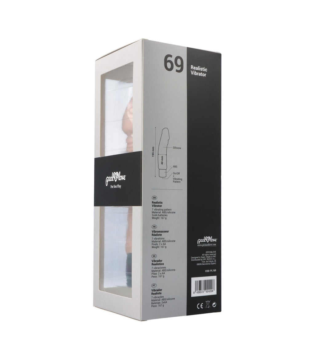 Nº 69 VIBRATORE REALISTICO FLESH