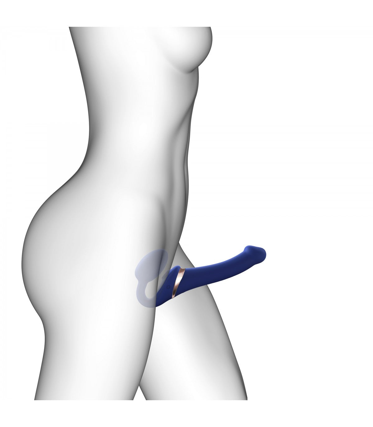 IMBRACATURA REGOLABILE MULTI ORGASMO XL BLU