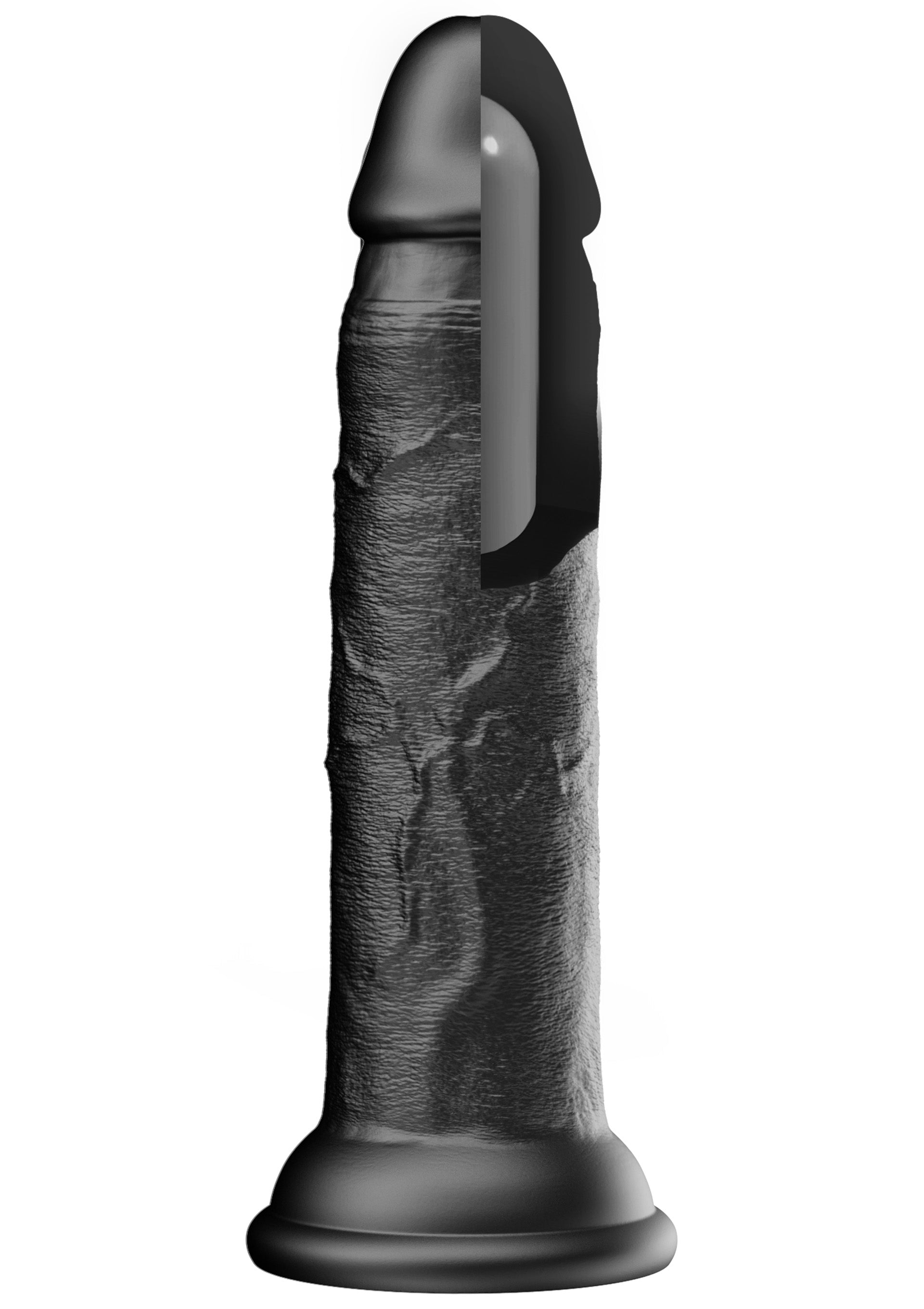 Dildo realistico in silicone liquido 19 cm nero