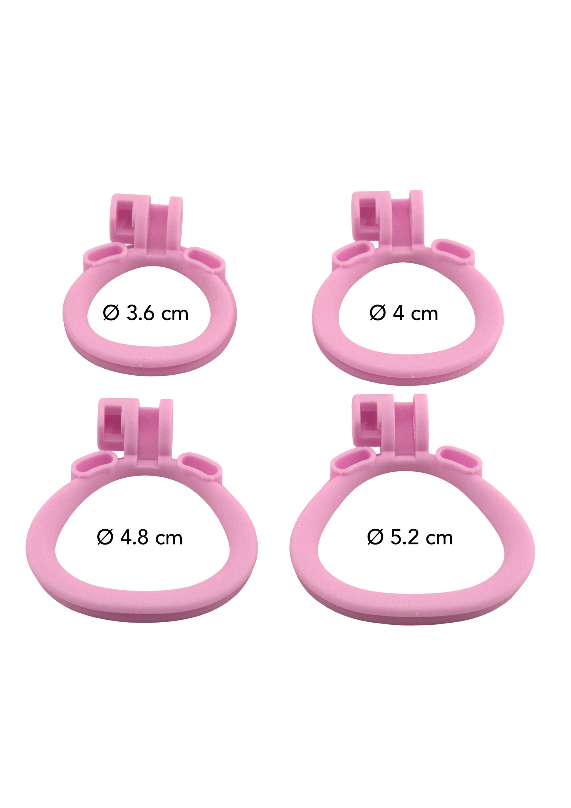 Gabbia per pene corta rosa